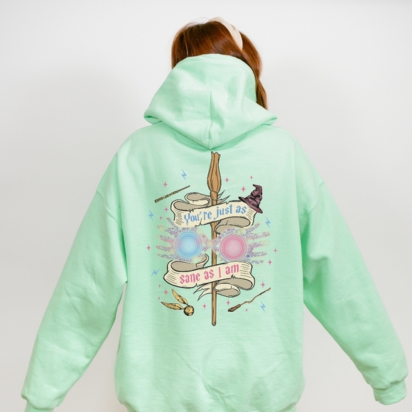 Harry Potter Exceptionally Ordinary Just As Sane As I Am Hoodie Sweatshirt - Picture 3 of 16